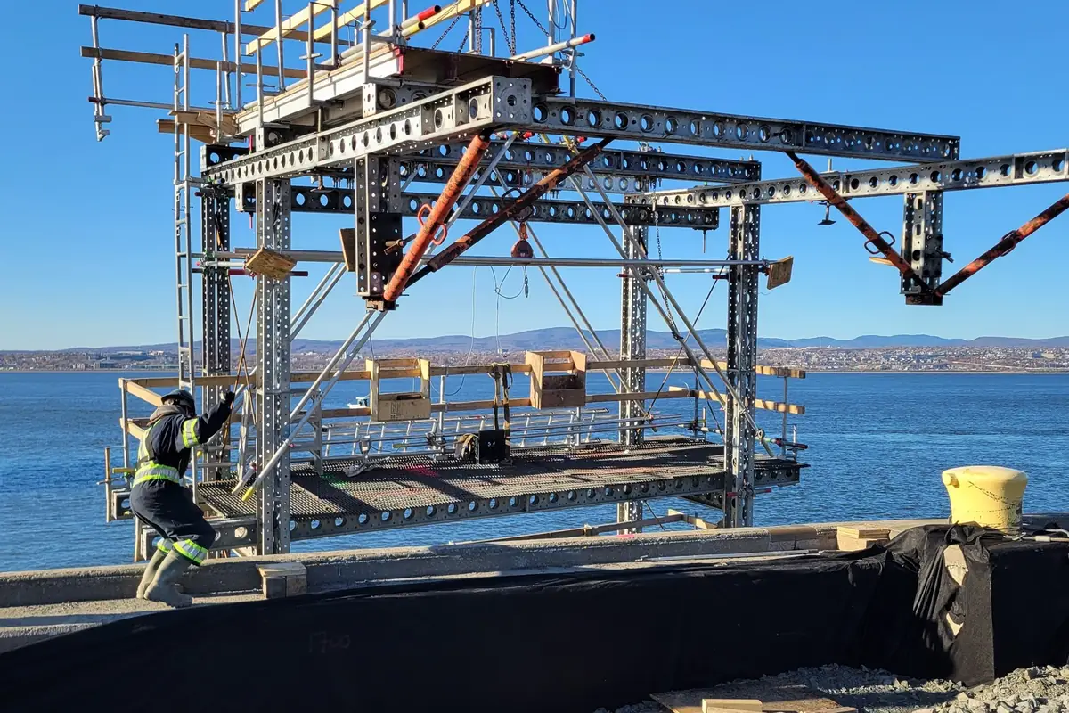 Ground assembly before installation